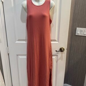 Hurley Sleeveless Rust Maxi Dress